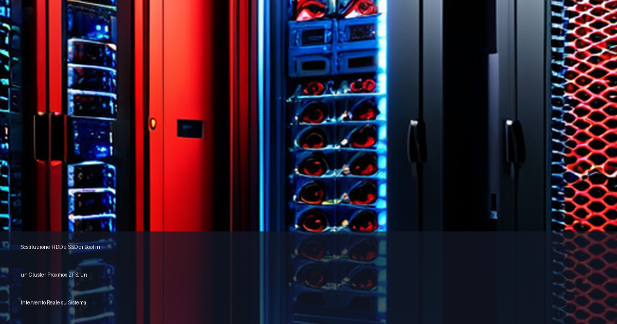 Sostituzione SSD di Boot in un Cluster Proxmox ZFS: Un Intervento Reale su Sistema Critico